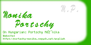 monika portschy business card